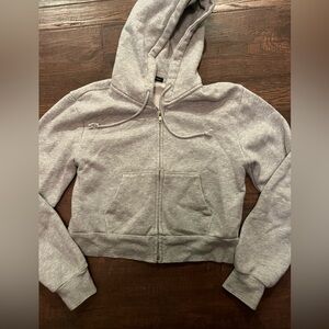 Brandy Melville Crop Crystal Hoodie like new